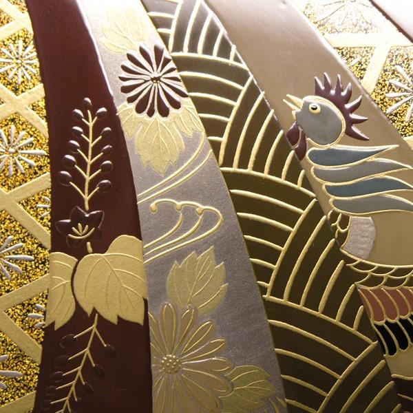 山田平安堂 熨斗蒔絵 三段重 重箱 漆器 ( 継承工房 ) : 漆器 山田平安堂 熨斗蒔絵 三段重 重箱 漆器 ( 継承工房 ) : 漆器
