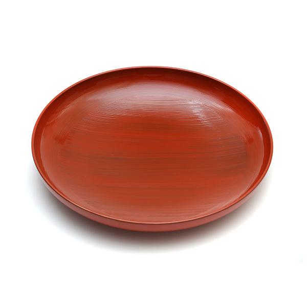 山田平安堂 丸平鉢 刷毛目（洗朱／黒） : 漆器 山田平安堂 - 通販