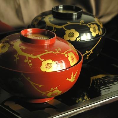 山田平安堂 『睦椀 鶯宿梅』 : 漆器 山田平安堂 - 通販 - Yahoo 