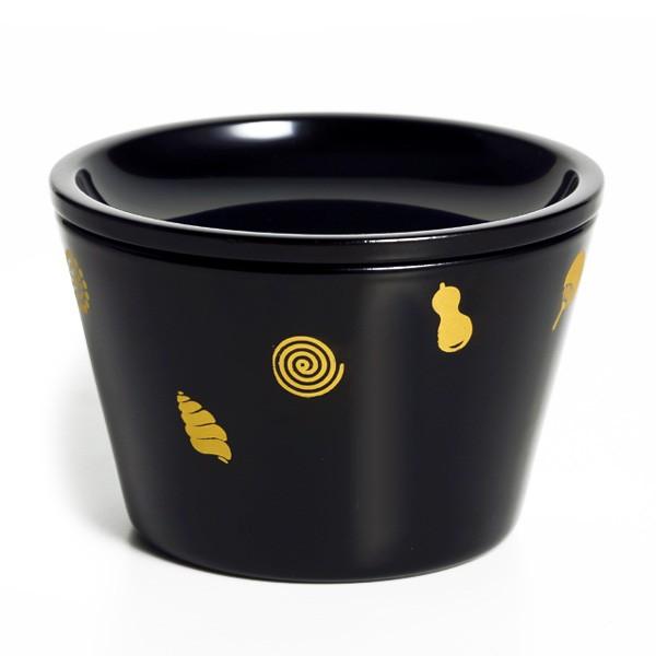 山田平安堂 【在庫限り】蕎麦猪口(皿付)なつび(朱/黒) : 漆器 山田平安