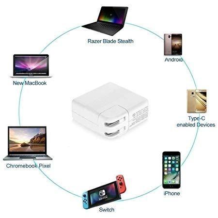ま*ん様 MacBook Pro 13-inch A1706 シルバー 充電器付 61W USB Type-C充電器は新型Macbook Pro 13インチノートパソコン対応