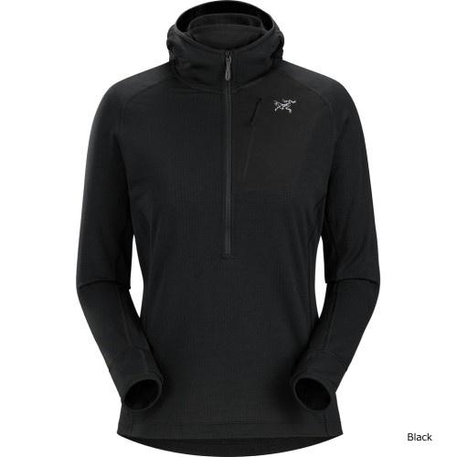 ARC'TERYX ハーフジップ トレーナー ブラック アークテリクス ARC'TERYX デルタ ハーフジップネック フーディ