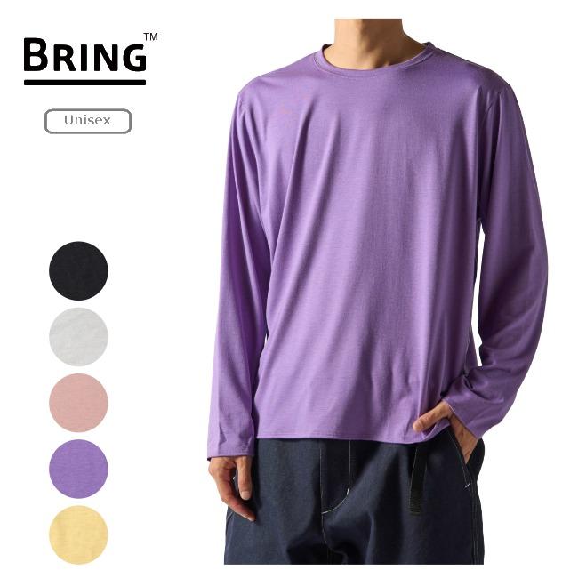 ブリング BRING ワンダーウェア ロングスリーブTシャツ ユニセックス WUNDERWEAR ロンT 長袖Tシャツ ロングスリーブ メリノウール BW0108 ブリング BRING ワンダーウェア ロングスリーブTシャツ ユニセックス