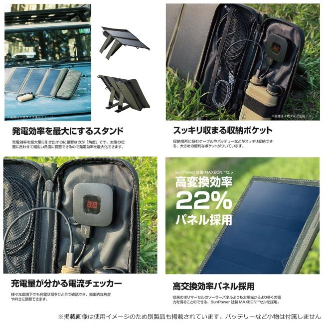 NESTOUT ネストアウト ソーラーチャージャー SOLAR-1 (2パネル 14W/2.1