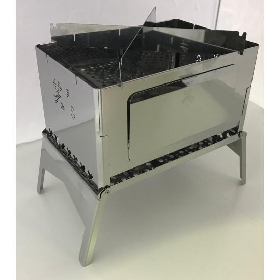 笑's コンパクト焚き火グリル 「B-GO」 本体 SHO-006-00 : GLAGH