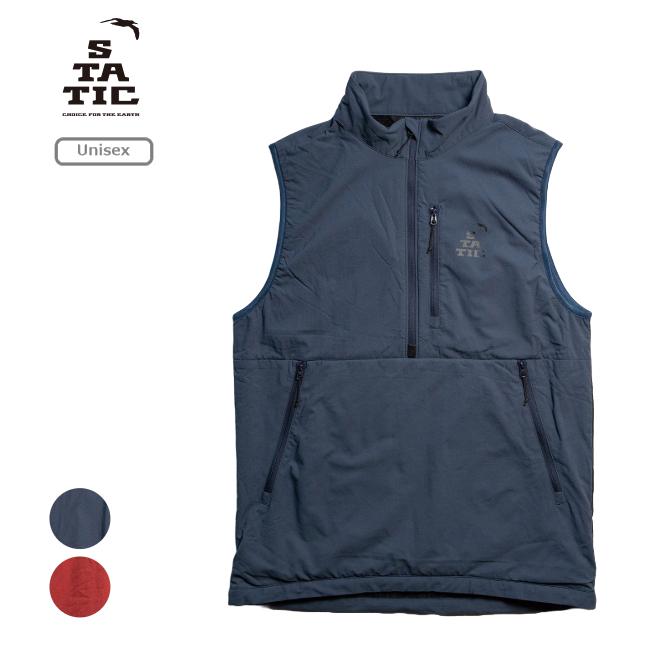 スタティック STATIC アドリフト ベスト ウィズ シェル ユニセックス ADRIFT VEST WITH SHELL シェル アウター 軽量 通年 24701 スタティック STATIC アドリフト ベスト ウィズ シェル ユニセックス