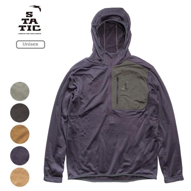 スタティック STATIC アドリフト ハーフジップ フーディ ユニセックス ADRIFT HALF ZIP HOODY Unisex インサレーション ハーフジップ ベンチレーション 24502 スタティック STATIC アドリフト ハーフジップ フーディ ユニセックス