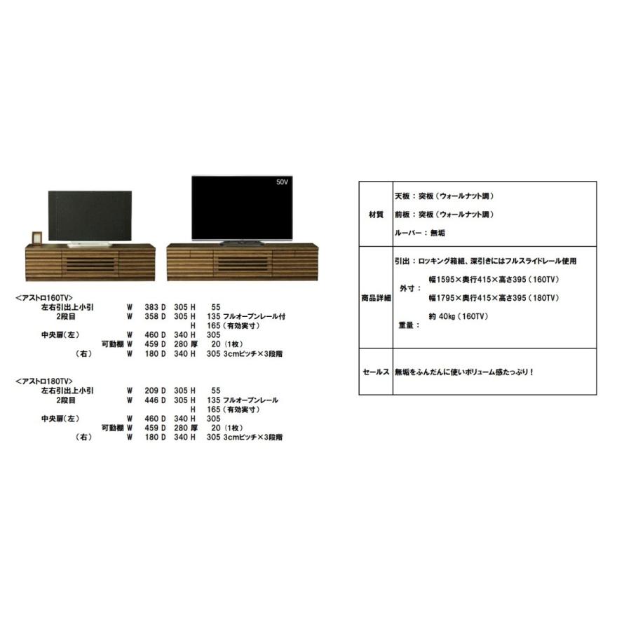 アウトレットの商品特価 テレビ台 （幅160cm） 高級 家具 テレビ台 ブラウン色 家具 送料＆開梱設置無料（一部地域除く） 完成品