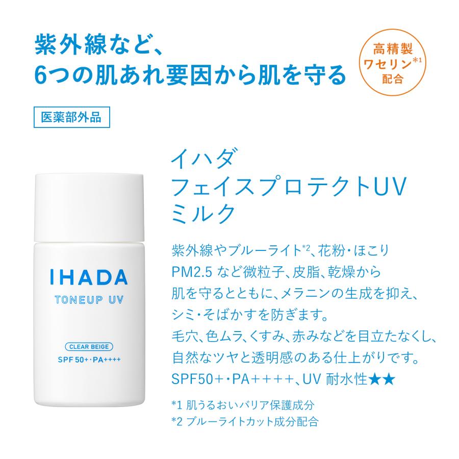 IHADA イハダ 薬用フェイスプロテクトUV ミルク 30mL×5個 資生堂 