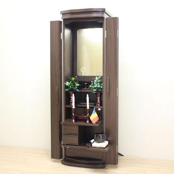 コレクト（アクリル）・ウォールナット調 家具調仏壇 創価学会 : 創価