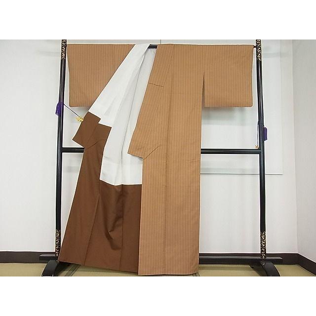 平和屋本店●希少　山下八百子　本場黄八丈　市松綾織　証紙付き　逸品3s20052 平和屋本店○希少 山下八百子 本場黄八丈 市松綾織 証紙付き 逸品