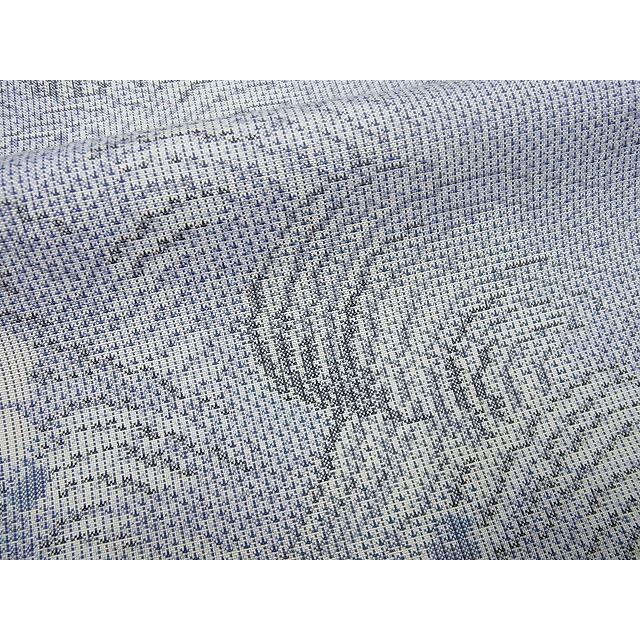 平和屋本店□極上 本場大島紬 訪問着 白大島 9マルキ 立波飛鶴