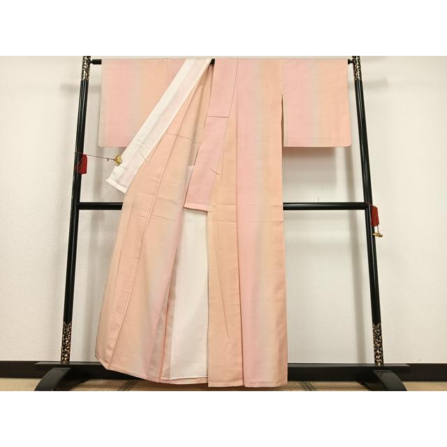 平和屋着物●紅花紬　米沢　霞文　正絹　逸品　CABC6600yc 平和屋着物▽紅花紬 米沢 単衣 霞文 正絹 逸品 AAAS1509oa : 平和屋