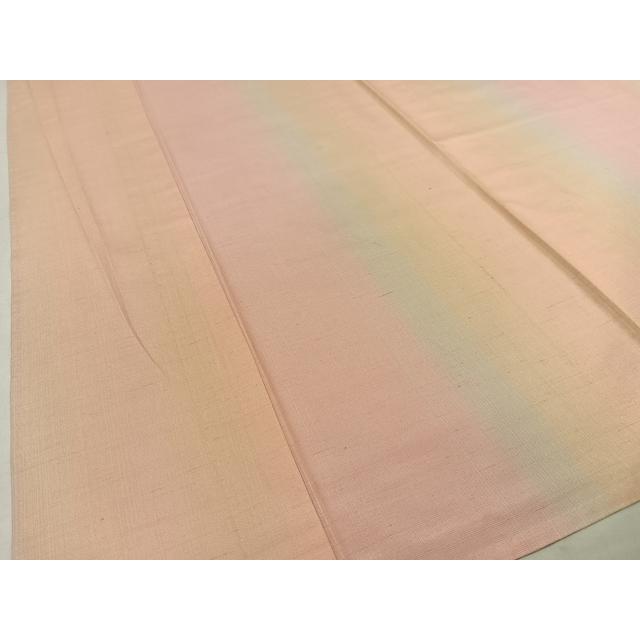 平和屋着物▽紅花紬 米沢 単衣 霞文 正絹 逸品 AAAS1509oa : 平和屋