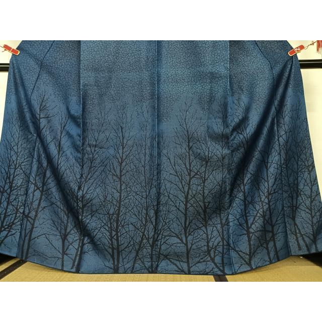 平和屋着物○藍造り国選定無形文化財 藍師・佐藤昭人 訪問着 徳島県