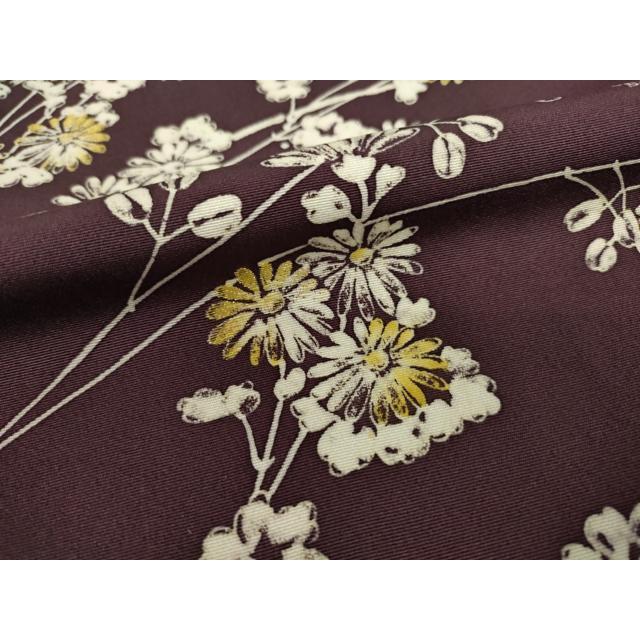 小紋 斉藤三才 無地暈し 帯紅色 縮緬 ガード加工 K-4227 2025年最新