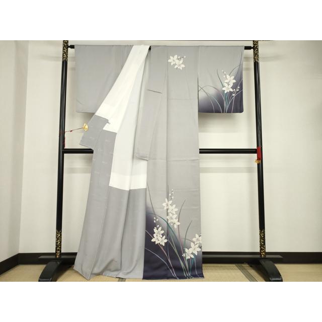 小紋 斉藤三才 無地暈し 帯紅色 縮緬 ガード加工 K-4227 楽天市場