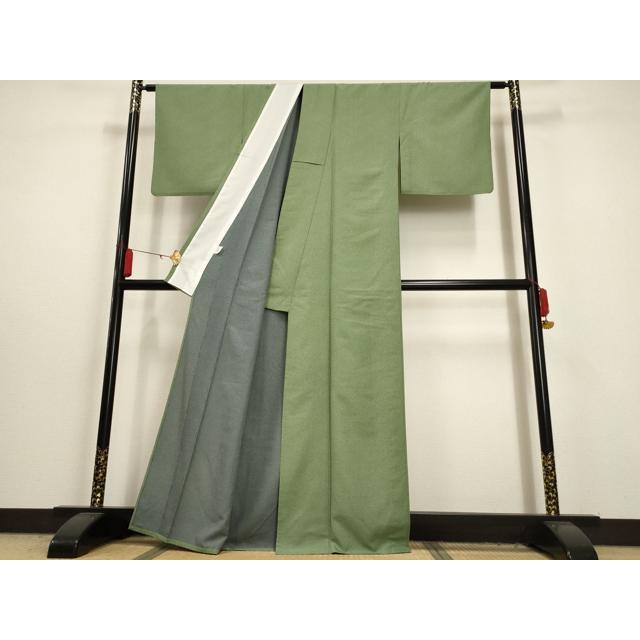 平和屋着物▽江戸小紋　単衣　両面染　大小あられ　洗える着物　AAAU6480iu 平和屋着物▽江戸小紋 単衣 両面染 大小あられ 洗える着物 AAAU6480iu