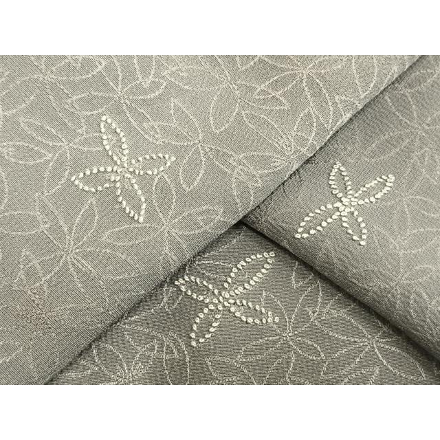平和屋着物▽訪問着　単衣　中国三大刺繍　相良刺繍　舞花文　正絹　逸品　AAAV2668fy