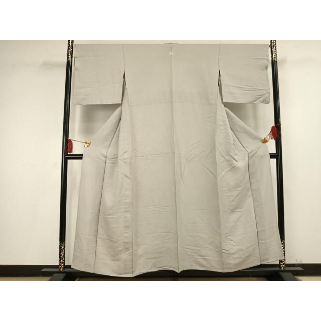 平和屋着物▽上質な色無地 単衣 灰黄緑色 正絹 逸品 AAAV2672fy : 平和