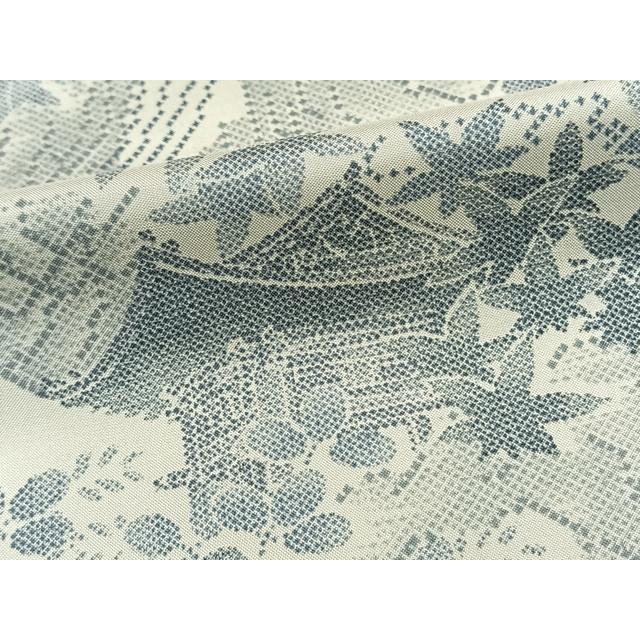 平和屋着物▽本場染大島紬　単衣　風景草木文　正絹　逸品　AAAV2821fy