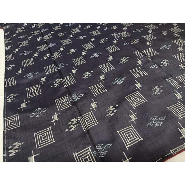 平和屋着物○本場琉球絣 紬 飛鳥文 正絹 逸品 AAAV7018zg