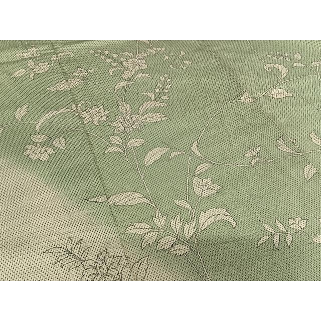 平和屋着物○白鷹お召 訪問着 手描き 枝花文 暈し染め 正絹