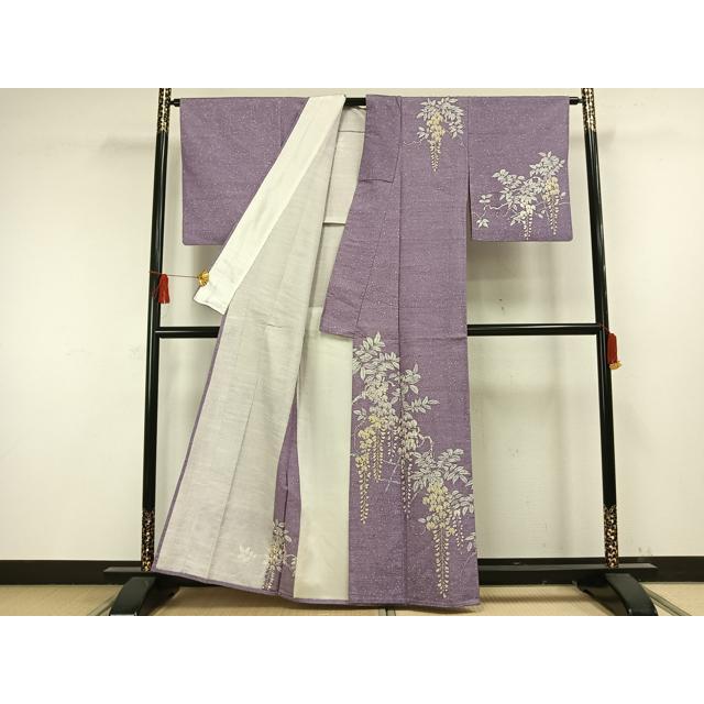 平和屋着物▽上質な紬　単衣　色無地　枯色　正絹　逸品　AAAW1355fy 平和屋着物▽上質な紬 単衣 色無地 枯色 正絹 逸品 AAAW1355fyの通販