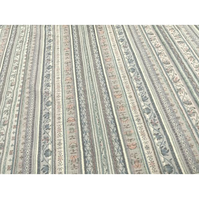 平和屋着物▽上質な小千谷紬　単衣　草花間道　正絹　逸品　CAAV0900ou 平和屋着物▽上質な小千谷紬 単衣 草花間道 正絹 逸品 CAAV0900ouの