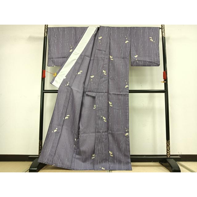 平和屋着物▽小紋　単衣　草花文　洗える着物　AAAW1737fy 平和屋着物▽小紋 単衣 草花文 洗える着物 AAAW1737fy