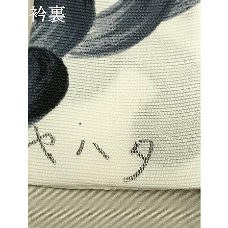 平和屋着物▽男性　小紋　単衣　立波文　洗える着物　AAAW7566fy_6