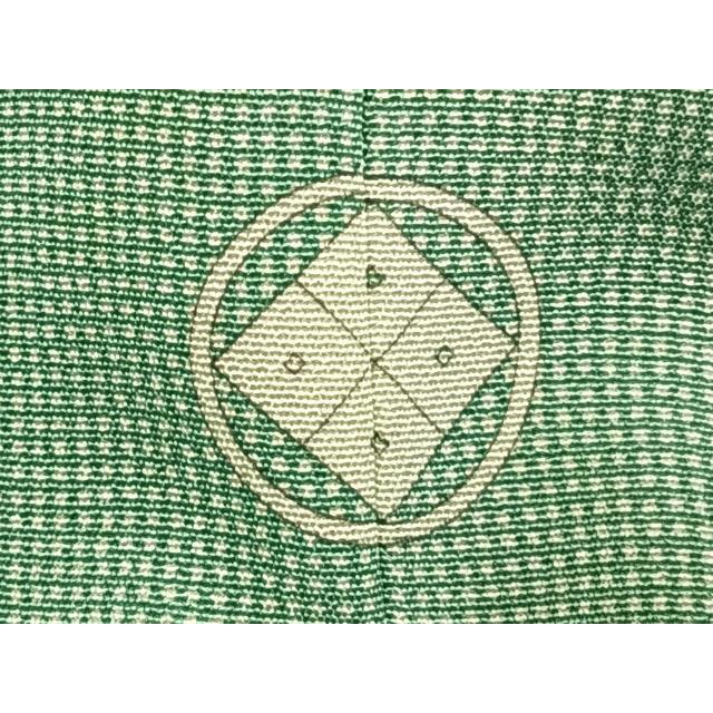 平和屋着物▽伝統工芸師　関正三郎　江戸小紋　単衣　角通し　正絹　逸品　AAAW7691fy 平和屋着物▽伝統工芸師 関正三郎 江戸小紋 単衣 角通し 正絹 逸品