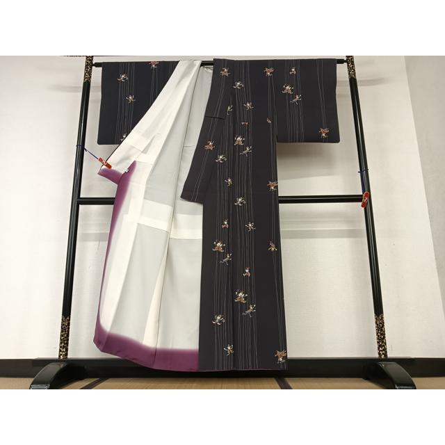 平和屋着物○上質な小紋 操り人形 ピノキオ 正絹 逸品 AAAW9099zg 平和