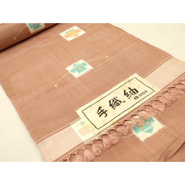 正絹西陣紬 楽天市場】西陣織機屋 謹製 ぜんまい紬 無地 九寸 名古屋帯 正絹