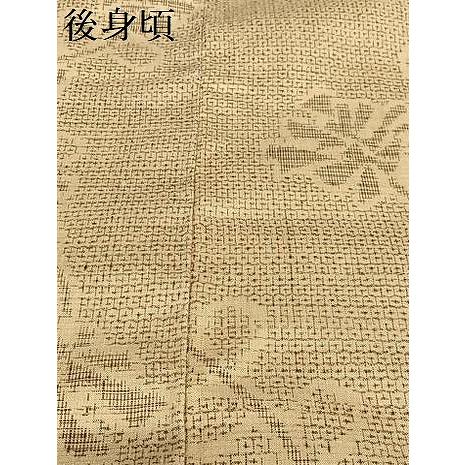 平和屋本店□極上 男性 本場結城紬 重要無形文化財 奥順謹製 80亀甲 総  