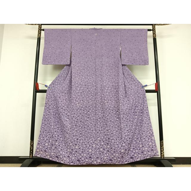 平和屋着物●江戸小紋　鮫小紋柄　洗える着物　CABC8290gh 平和屋着物○江戸小紋 鮫小紋柄 紗綾形地紋 正絹 逸品 CAAY3050vfの