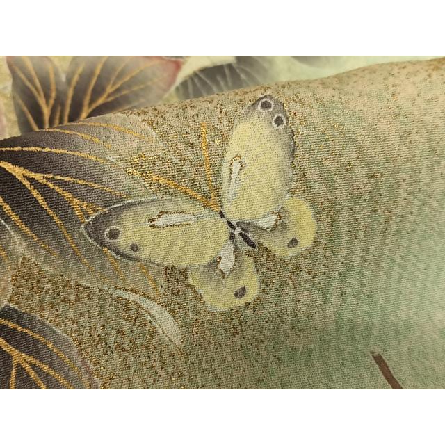 平和屋着物○京友禅 光永正美 訪問着 花蝶文 暈し染め 金彩 正絹 逸品