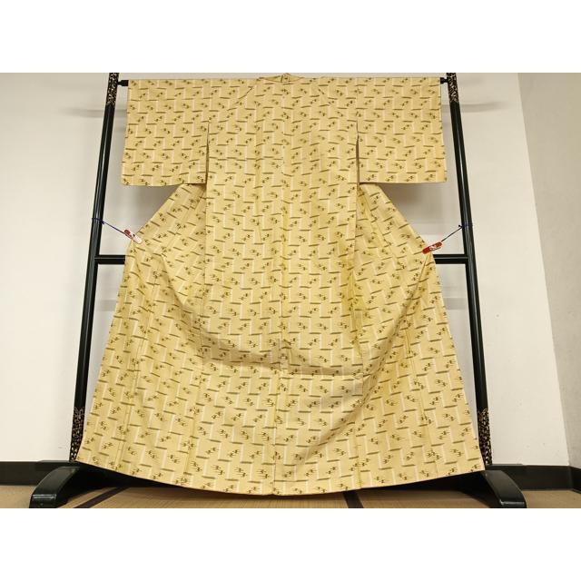 平和屋着物●上質な紬　琉球絣文様　正絹　逸品　未使用　AAAY6627zg 平和屋着物○上質な紬 琉球絣文様 正絹 逸品 未使用 AAAY6627zg 楽天