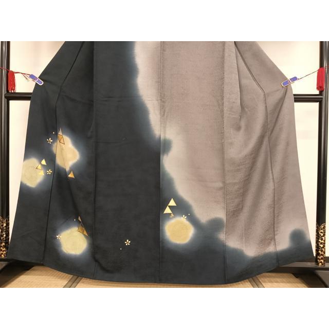 平和屋着物○訪問着 竹屋町刺繍 大雪輪に舞梅 金銀糸 金彩 小田急