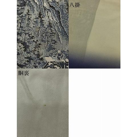 平和屋着物○都喜ヱ門 本場大島紬 一元7マルキ 総絣 風景