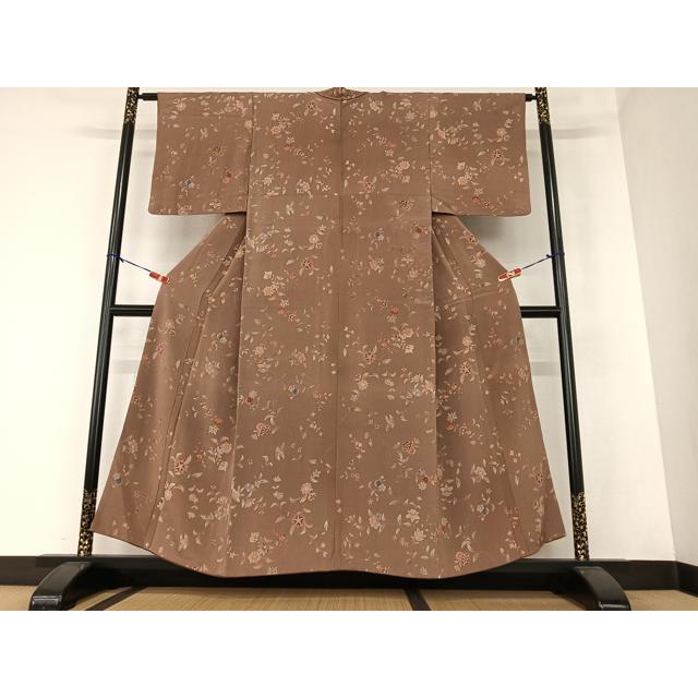 平和屋着物○上質な小紋 兎 うさぎ ほたる暈し 正絹 逸品 未使用