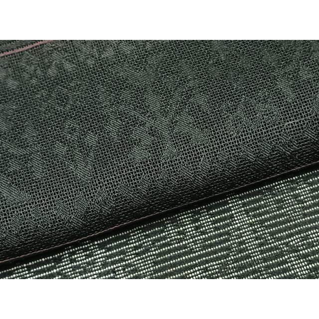 平和屋着物▽羽織　スリーシーズン　春夏秋　塵除け　横段文　黒地　正絹　逸品　AAAZ1099fy_4
