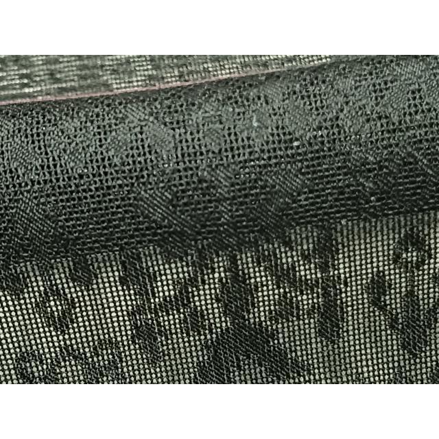 平和屋着物▽羽織　スリーシーズン　春夏秋　塵除け　横段文　黒地　正絹　逸品　AAAZ1099fy_5