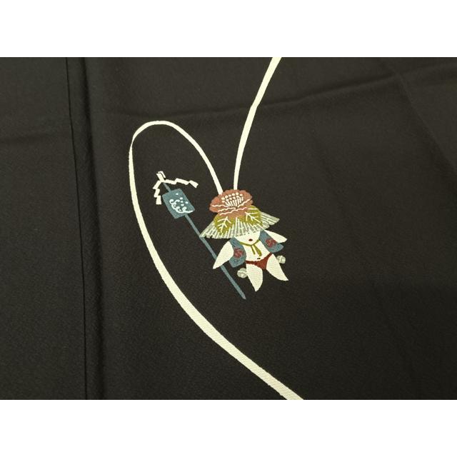 平和屋着物●上質な小紋　総刺繍　うさぎ　兎　やまと誂製　正絹　逸品　未使用　CABC2313ut 平和屋着物○上質な小紋 総刺繍 うさぎ 兎 やまと誂製 正絹 逸品 未
