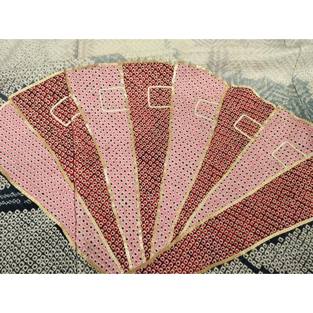 平和屋着物●訪問着　総絞り　駒刺繍　舞扇文　暈し染め　やまと誂製　正絹　逸品　AAAZ3752ck 平和屋着物○訪問着 総絞り 駒刺繍 舞扇文 暈し染め やまと誂製 正絹