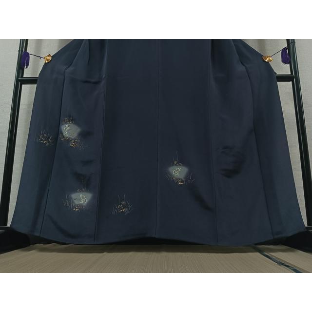 平和屋着物▽訪問着　単衣　刺繍　地紙兎文　暈し染め　金糸　金彩　鬼しぼ縮緬　やまと誂製　正絹　逸品　AAAZ3995jh 平和屋着物▽訪問着 単衣 刺繍 地紙兎文 暈し染め 金糸 金彩 鬼しぼ