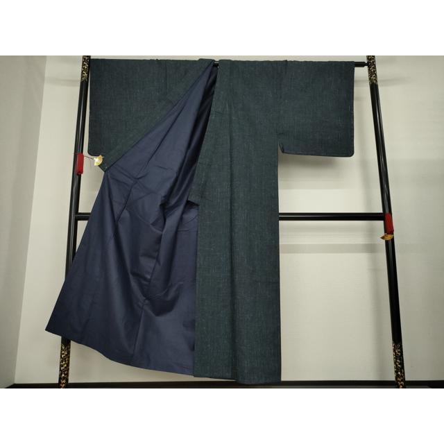 平和屋着物○男性 紬 アンサンブル 霞文 正絹 逸品 AAAZ7185ck 