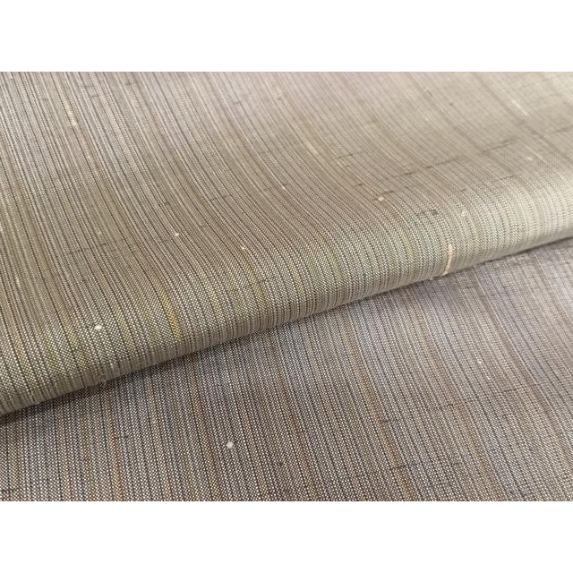 平和屋着物○紅花紬 米沢 新田秀次 紅花染 縞 暈し染め 正絹 逸品