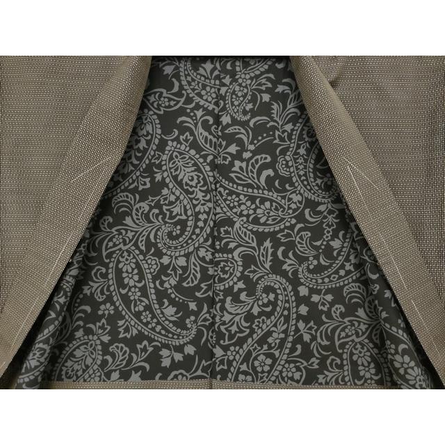 平和屋着物○男性 本場大島紬 アンサンブル 変わり格子 ますいわ屋扱い  