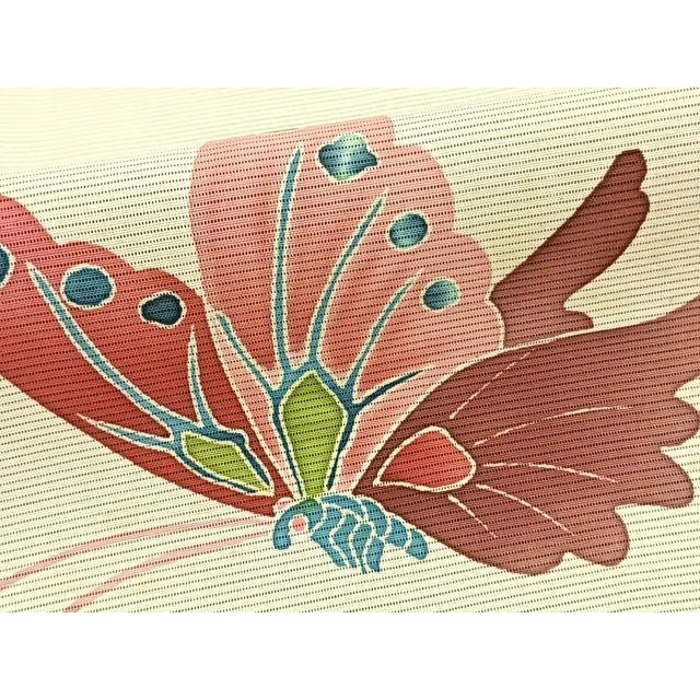 平和屋着物▽訪問着　無双　紗袷　紗×絽　舞蝶文　正絹　逸品　AAAZ9049fy